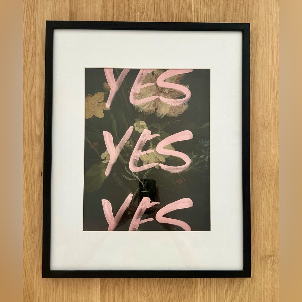 Modern & Vintage Wall Art Framed in Black Wood.